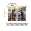 Set Of 2 Filtering Curtains Excluding Rods Non Movable Without Batteries Adorable Penguins Starfish Use Bedrooms Curtain Polyester Perfect For Bedroom