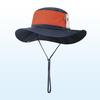 Summer outdoor bucket hat men's nylon large brim sun protection hat breathable UV protection big head circumference sun hat