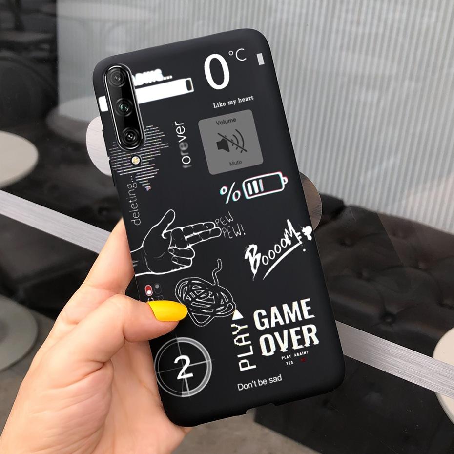 For Huawei Y9s Case Lovey Pattern Macaroon Silicone Soft TPU Back Cover For Huawei Y9S Y 9s SKT-L21 STK-LX3 STK-L22 Phone Cases