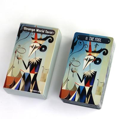 Strange World Tarot Original Art Work 78 Pcs Tarot Cards Based On Rider Waite System 10.3*6cm