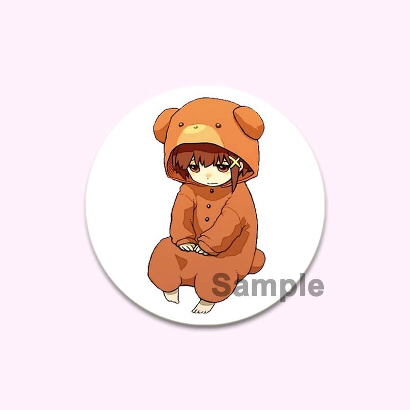 Anime Serial Experiments Lain 32/44/58mm Simple Button Pin Snap In Design Cartoon Brooches Daily Stylish Ornament Handmade Badge