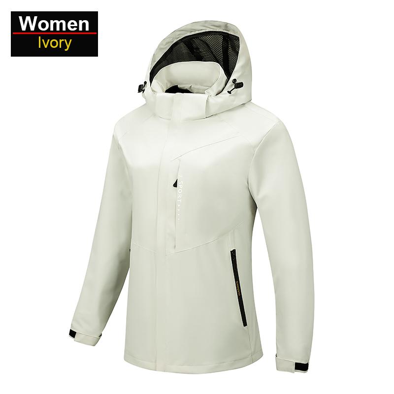 

Men Waterproof Hiking Jacket Women Windproof Windbreaker Camping Hunting Running Trekking Fishing Coats Reflective 4XL(EU XL)