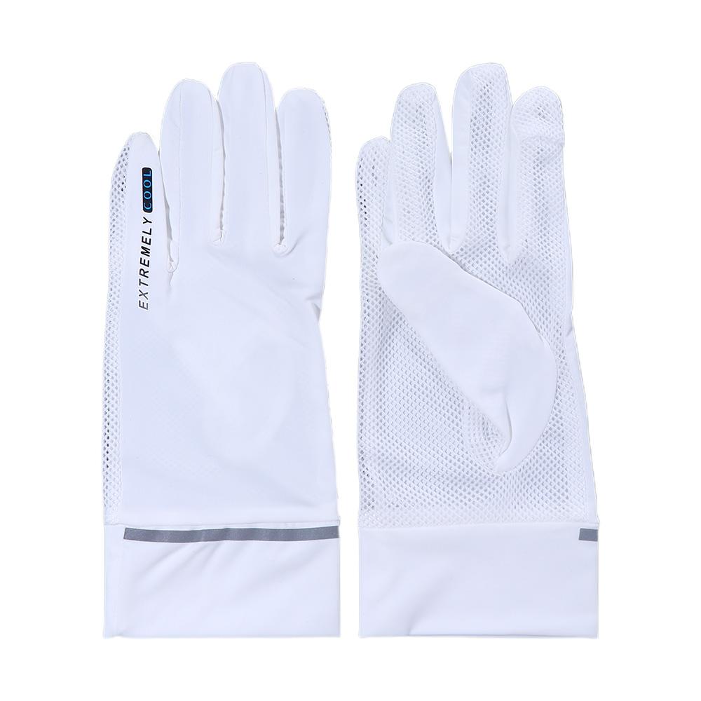 Women Thin Breathable Ice Silk Anti-UV Summer Sunscreen Gloves Mittens Driving Gloves Touch Screen