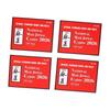 2026 Cartes de Mahjong Grande Impression Révision Officielle 2026 Cartes de Règles de Mahjong pour le Divertissement en Famille Rouge 4 pièces