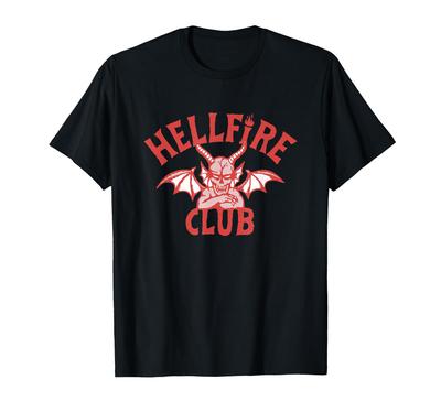Stranger Things Hellfire Club Red Devil Badge T-Shirt