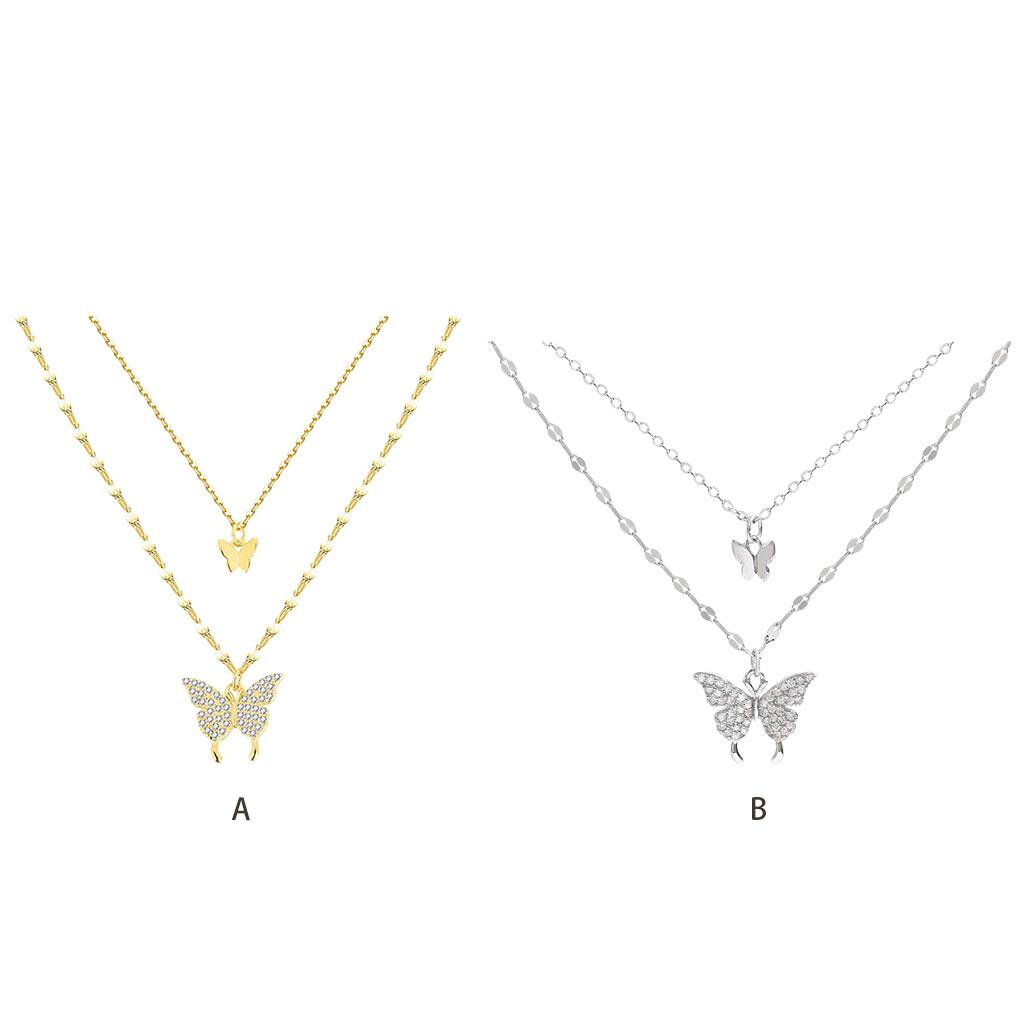 Look With Stunning Imitation Platinum Necklace Any Occasion Simple And Exquisite Style Alloy Female Exquisite Necklace, Silver