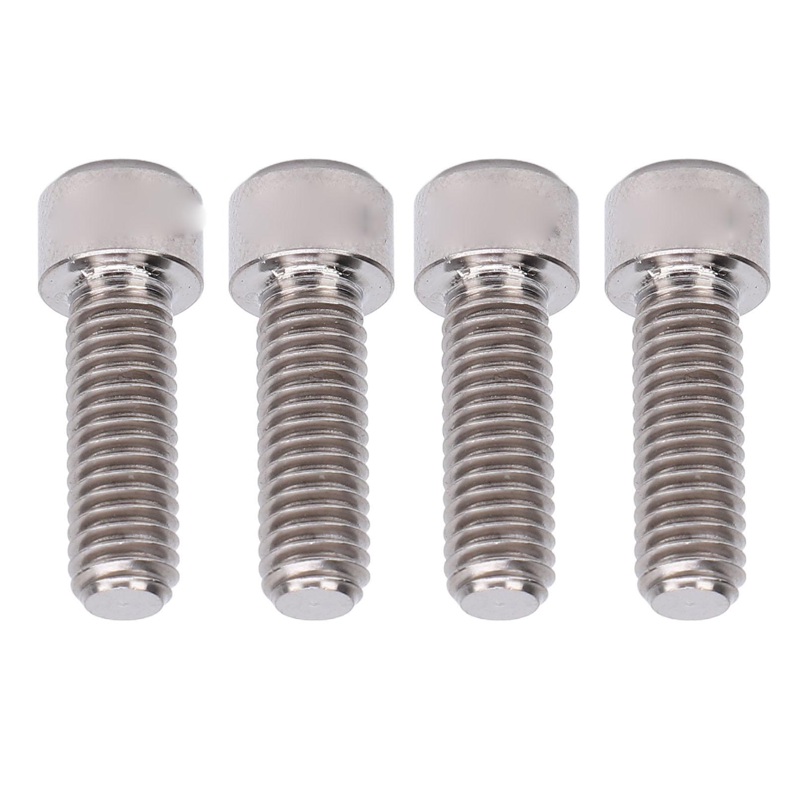 

4 шт. Винты для дискового тормоза, суппорт для горного велосипеда, принадлежности для велоспорта, сплав титана M6x18 мм, цвет титана