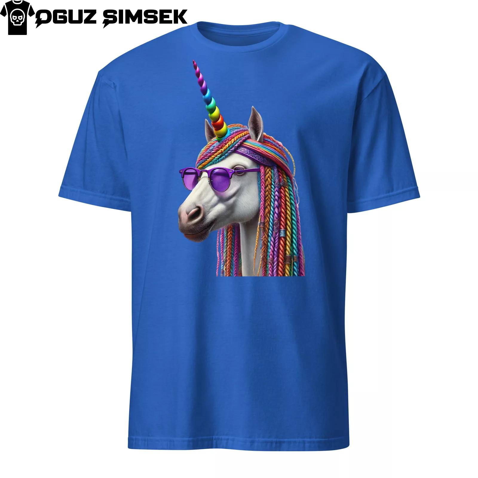 Unisex Basic Softstyle T-Shirt Mens Womens Tees Top Gildan | with Funky Rainbow Unicorn Graphic 3XL