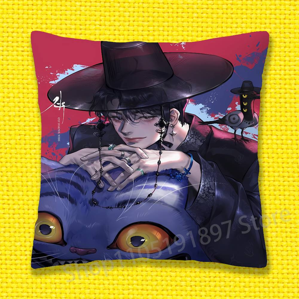 Federa Cuscino Decorativo Saja Boys D-Demon H-Hunters Quadrata Per 45x45cm 40x40cm 55x55cm 50x50cm 30x30cm Federa Cuscino Auto