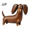 Small Desktop Ornaments Retro Dachshund Dog Figurine Cute Puppy Statue Minimalist Ornament Animal Shaped Collectibles Decorative Tabletop Sculpture