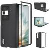 For Honor Magic Vs3 5G Case Genuine Cow Leather Coated Hard PC Phone Cover