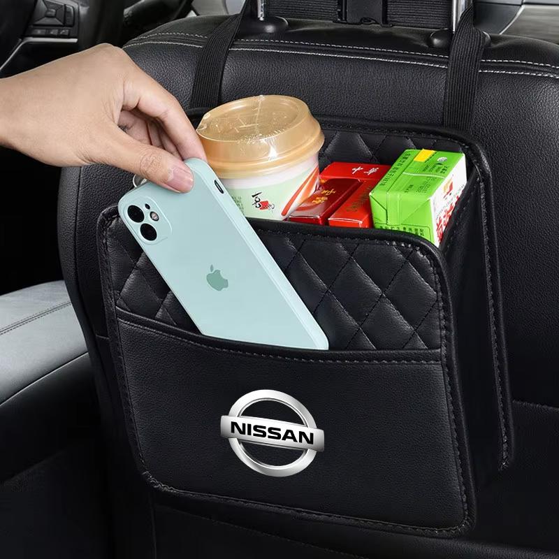 Car Backseat Organizer Multifunction Interior Storage Bag For Nissan Rogue Pathfinder X-Trail GTR Note Qashqai Juke Patrol