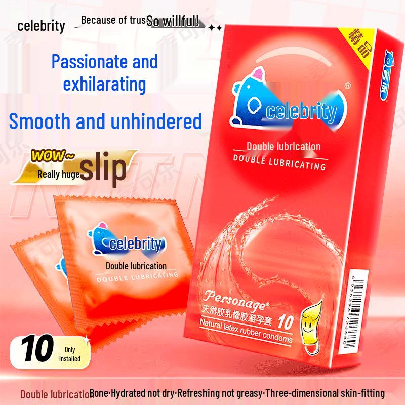 Celebrity Ultra-Thin Time-Delay Ribbed & Dotted Condoms - 10 Pack