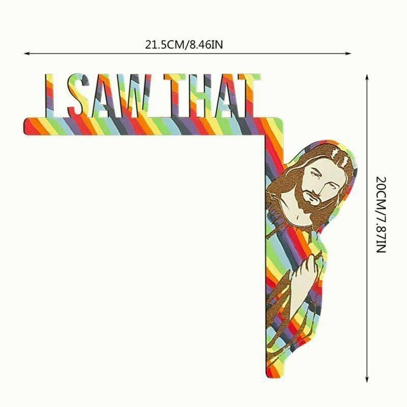 Door Frame Decor I Saw That Jesus Sign Door Corner Decoration Christian Home DIY