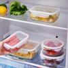Longshida Borosilicate Glass Bento Box with Compartments – Airtight and Fresh-Keeping for Meals and Fruit.