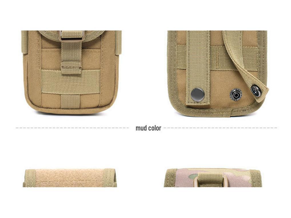 Multifunktionale Hüft-Handytasche: Vertikale Doppelschichtige Molle-Tasche für Powerbanks & Zubehör, Taktische Sport-Bauchtasche