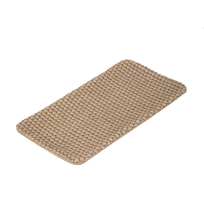 Two-Color Jacquard Tea Mat - Handmade Plant-Dyed Coaster, Retro Style Fabric Tea Coaster