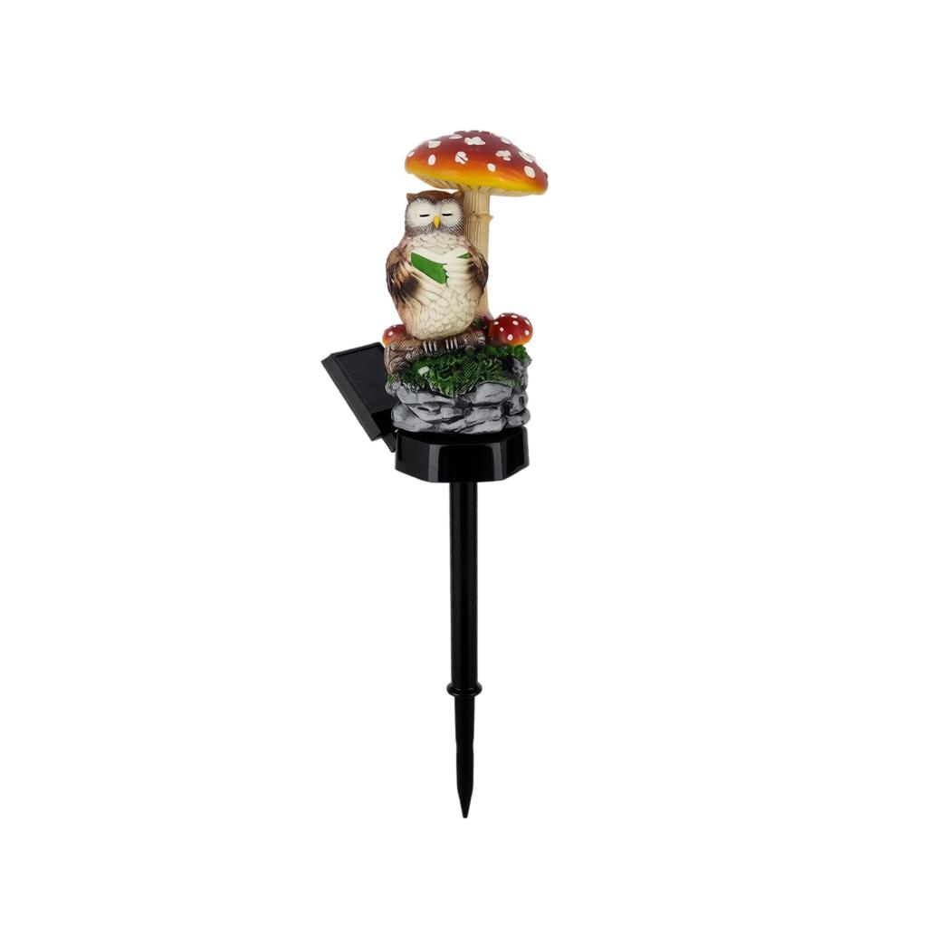 Resin Ground Stake Light with Umbrella Design for Garden Decoration