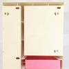 Lovely Doll Wardrobe Decor Gifts Life Scene Storage Cabinet Play House Furniture Dollhouse Closet