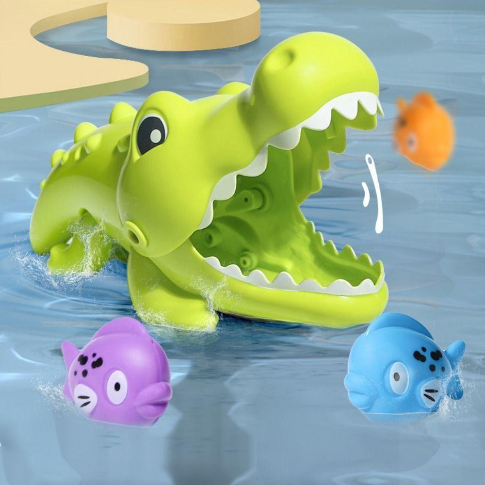 Big Crocodile Bathroom Bathing Toy Multiple Types Crocodile Water Toy  Swimming Pool