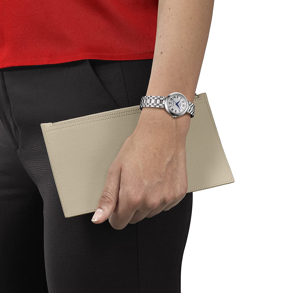 TISSOT Bellissima Automatic Watch with Bracelet and White Dial (T1262071101300) for Women [Officially Imported]