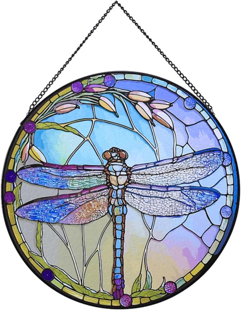 Colorful Glass Wall Hanging Ornament - Artistic Window Decoration