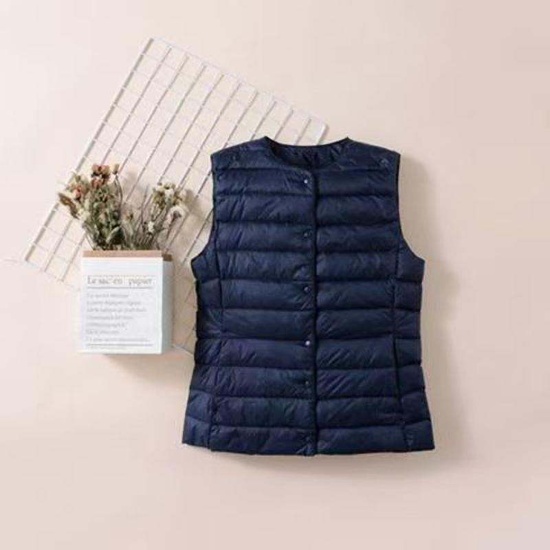 

Жіночі Теплі Жилети Легкий Пуховий Жилет Жіночий Жилет Портативний Теплий Без рукавів Зимовий Підкладка Повсякденний L