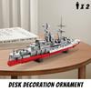Military Series Revenge-class Battleship Model Building Block Set,Destroyer & Cruiser,DIY Decorative Collectible,Holiday Gift
