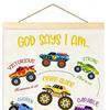 Truck Wall Decor Bedroom Decor Hangable Flag Banner For Girls Boys Nursery Bedroom Playroom Birthday Study Hallway Daycare