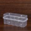 5Pcs 7Ml/10Ml 10-Slot Vial Storage Case Plastic Clear Microtube Storage Box Stackable Freezer Tube Box Diabetic Supplies