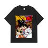 275 GSM Washed T-shirts 100% Cotton Dragon Ball V39 Daima Goku Print Unisex Heavy Cotton T Shirt