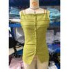 Sexy Summer Shirt Women's Shoulder Strap Style Solid Color Slim Fit Sleeveless Vest Top Women's Clothing