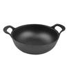 Cast Iron Yuanbao Pot: Non-stick Dual Ear Frying Pan, Stew Pot & Small Steel Cannon for Gas & Induction Cookers.