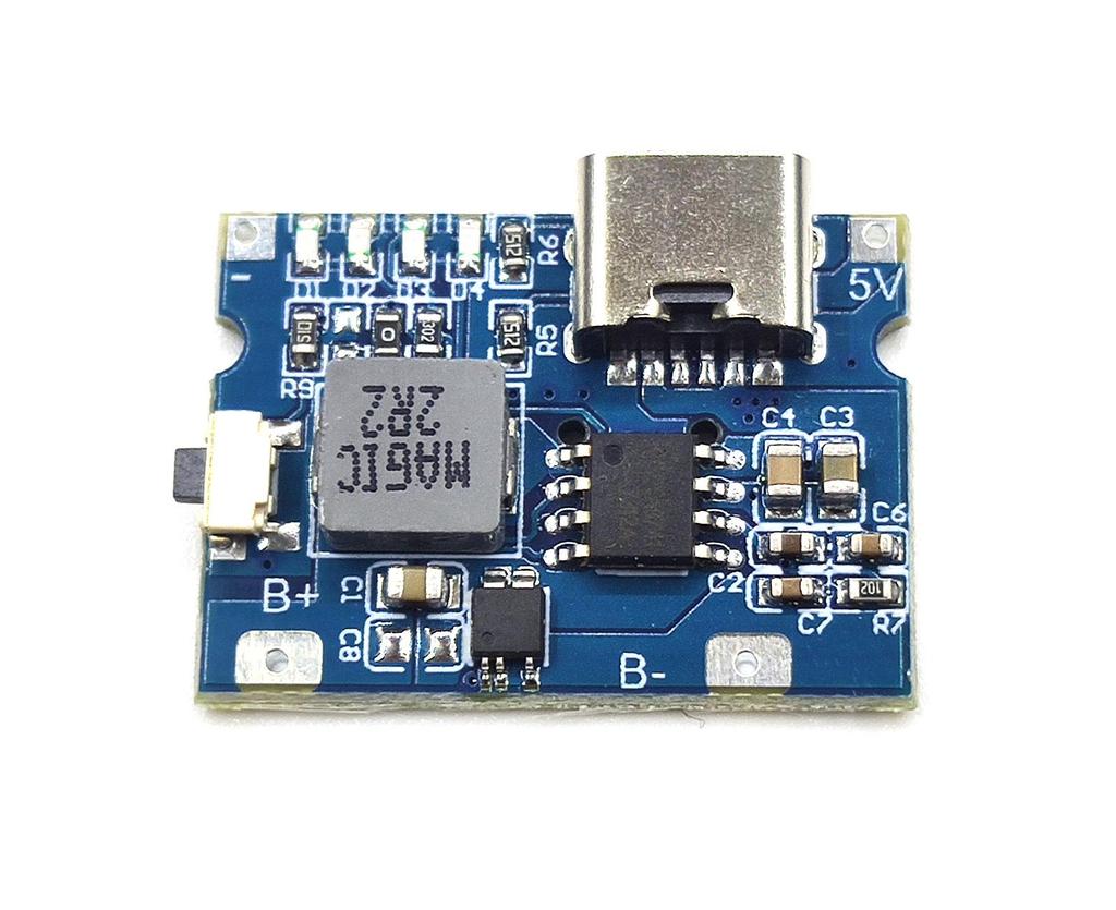 5V2A/2.4A Lithium Battery Charging Module with Type-C Port for Bidirectional Charge/Discharge