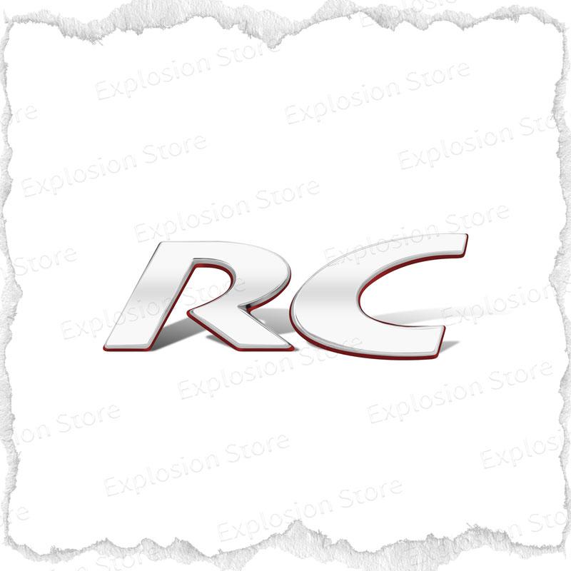 3D Metal Car Decor RC Emblem Rear Trunk Badge Fender Sticker Body Decals For RC Sport 301 308 307 208 5008 107 206 207