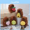 Cute Capybara Plush Keychain With Premium Soft Fur In Multiple Fruit Inspired Colors For Gifts