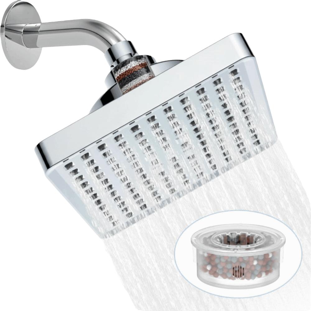 6-Inch Design Rainfall Shower Head Portable Waterfall Shower Head For Home Shower