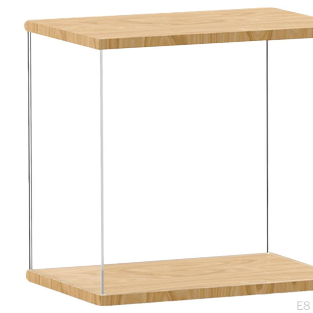 Acrylic Showcase Box Organizer Dustproof for Collectibles Holder