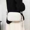 Korean Style Head Layer Cowhide Genuine Leather Crossbody Bag - Square Women's Wallet, Solid Color with Shoulder Strap Compact Handbag