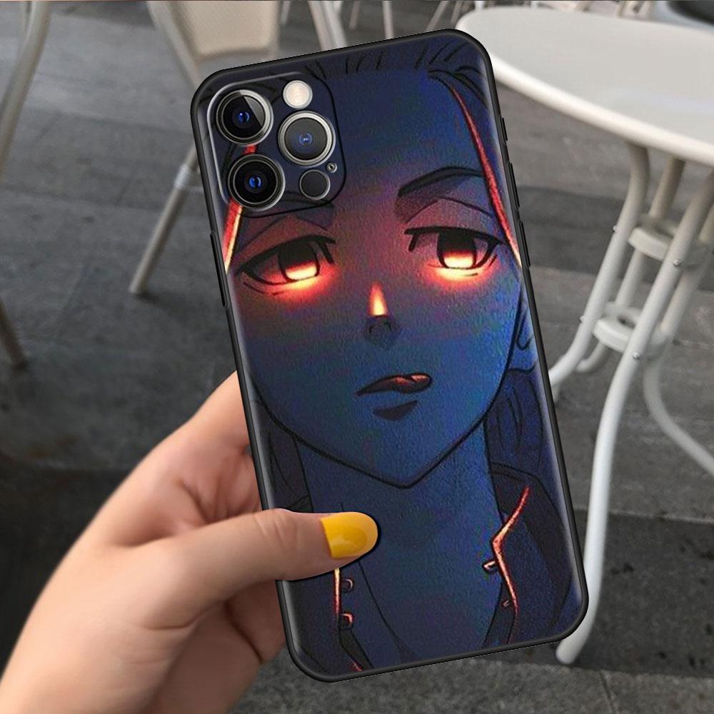 Case For Apple iPhone 14 11 13 7 12 Pro 7 XR XS Max 8 Plus 6 14Pro Black Soft Phone Coque Funda Tokyo Revengers Anime