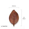 Walnut Leaf Refreshment Tray Household Wooden Tea Table Solid Wood Dry Tea Tray Teacup Tray Wooden Elegant