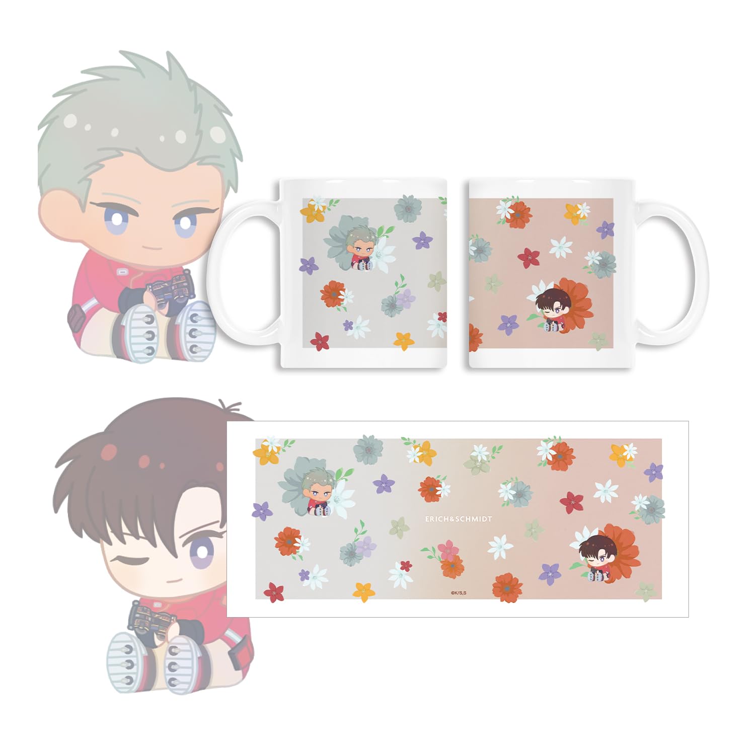 

TV Anime Kyodai Erich Schmidt Botania Mug Bakusou Let s & Go!! &