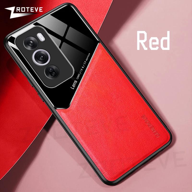For Reno12 Case Zroteve PU Leather Car Magnetic Hard PC Cover For OPPO Reno 12 11 Pro 12F 11F Reno11 Reno12 F Phone Cases