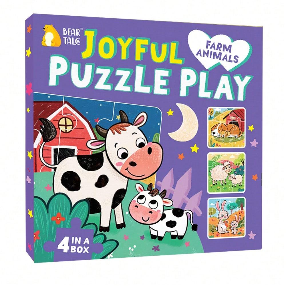 

9Pcs Puzzles For Toddlers Farm Animal Jigsaw Puzzles For Kids Preschool Learning Activities Educational Toys Gift For Boys Girls