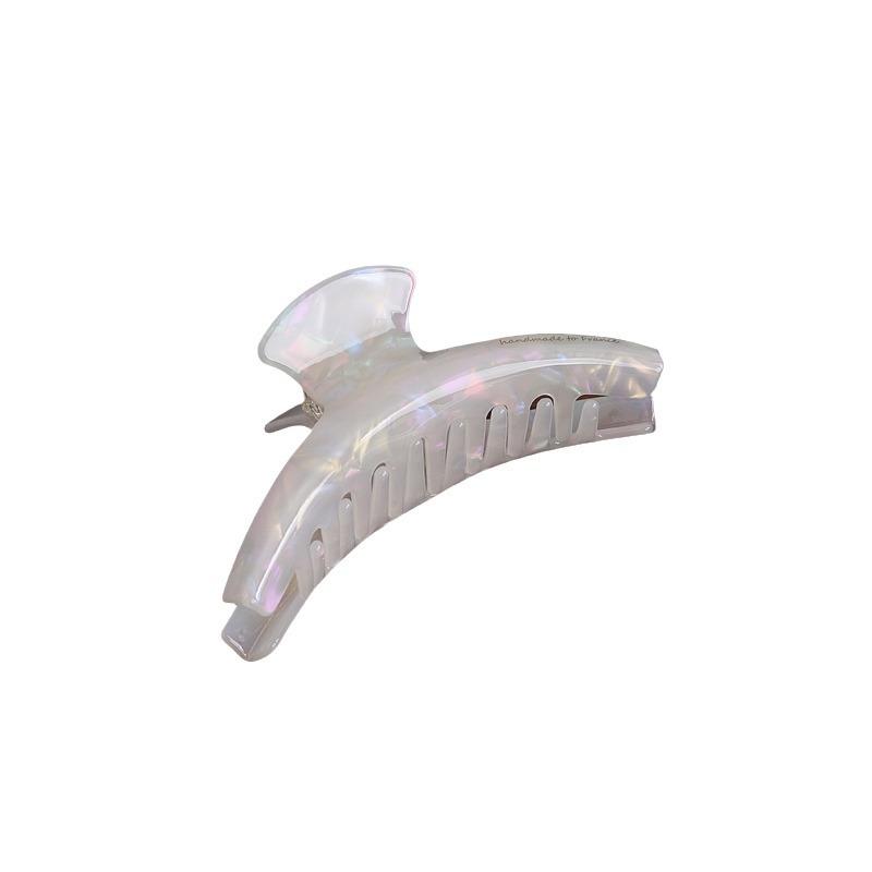 High Quality Japanese French Acetic Acid Curved Hair Grab Leopard Print Large Grab Clip Hairpin Shark