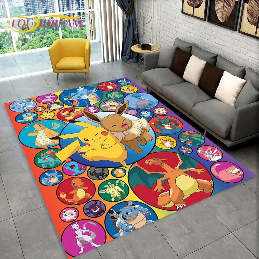 Cute Cartoon Japanese Anime Games Rug Carpet for Living Room Bedroom Home Decor,Floor Mat Non-slip Decoration for Sofa Doormat