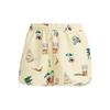 Originals Retro Sports Pattern Printed Straight Casual Shorts Women Shorts Light-Yellow IC3073
