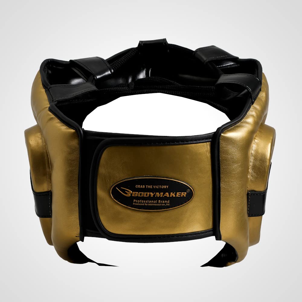 BODYMAKER Hodebeskytter Metallisk Kampsport Karate Boksing Kickboksing Mixed Martial Arts Trening Dojo Sparring Beskytter F Gull