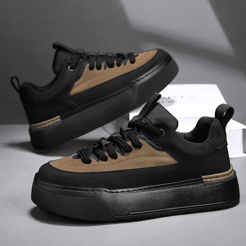 

Кроссовки повседневные мужские дизайнерские белые туфли для досок модные из микрофибры кожа ткань верх увеличенная высота плоская платформа спортивная обувь 39