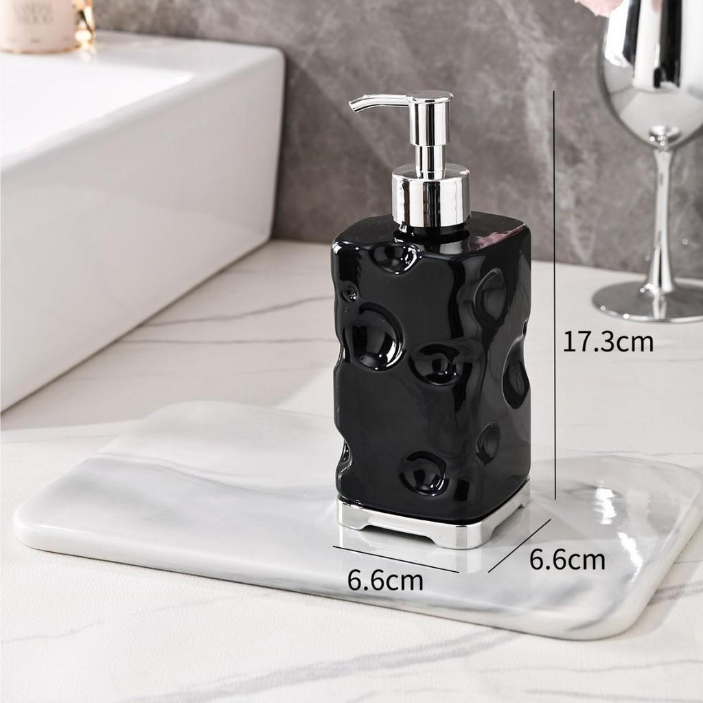 Cheese Texture Press-Type Dispenser Bottle for Body Wash, Shampoo, and Hand Soap
